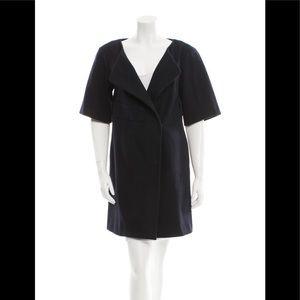 Marni Wool Short Sleeve Navy Coat